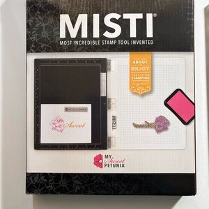 MISTI Stamping Tool with Pink and Black Accents
